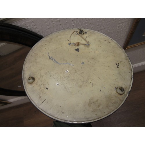 1982 - Two circular mirrored table centres, 30cm diameter, 30cm and 31cm diameter