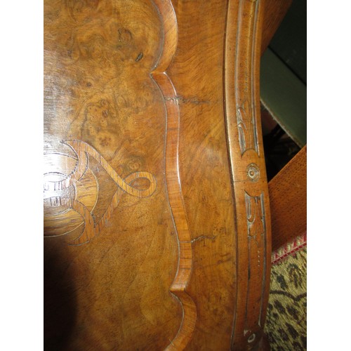 1828 - 19th Century walnut marquetry inlaid Davenport, the fall front enclosing a fitted interior above a s... 