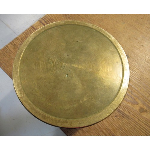 1690 - Heavy circular bronze jardiniere, 21.5cm diameter x 11.5cm high