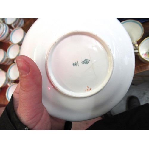 897 - Copeland 19th Century / early 20th Century gilt floral and blue banded tea and part dinner service