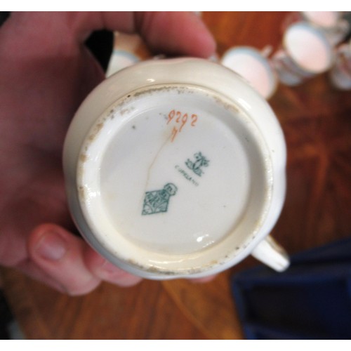 897 - Copeland 19th Century / early 20th Century gilt floral and blue banded tea and part dinner service