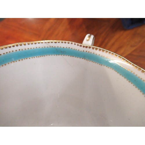 897 - Copeland 19th Century / early 20th Century gilt floral and blue banded tea and part dinner service