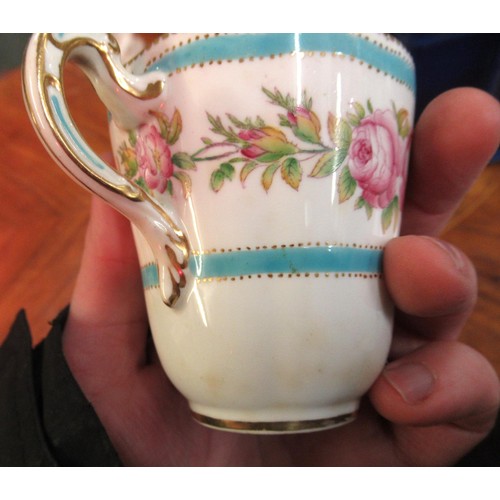 897 - Copeland 19th Century / early 20th Century gilt floral and blue banded tea and part dinner service