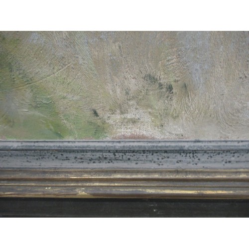 1515 - Pierre Eugene Montezin, oil on canvas, French village street scene, signed, 71 x 76cm, gilt framed