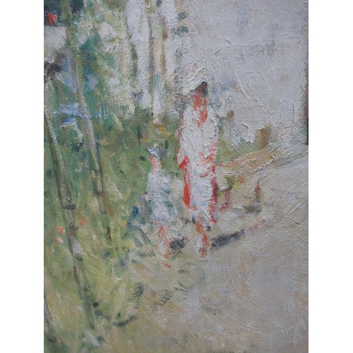 1515 - Pierre Eugene Montezin, oil on canvas, French village street scene, signed, 71 x 76cm, gilt framed