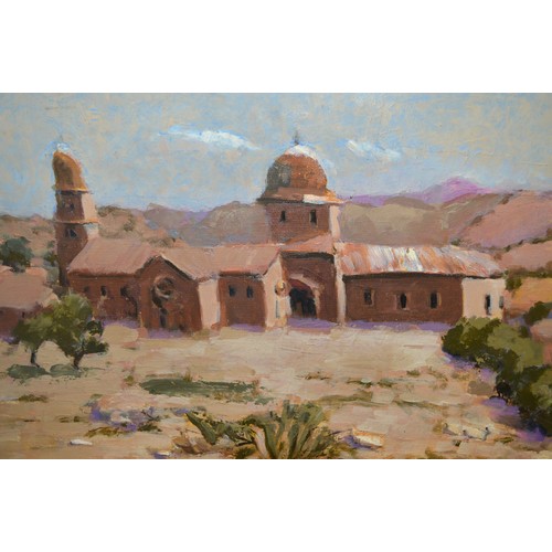 1564 - Nine various oil paintings on board , landscapes, (unframed)