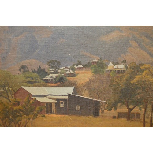 1564 - Nine various oil paintings on board , landscapes, (unframed)