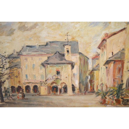 1564 - Nine various oil paintings on board , landscapes, (unframed)