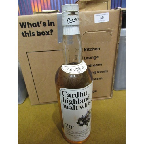 39 - Seven bottles of various whisky in original boxes