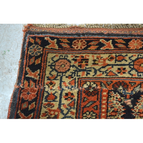 19 - Good quality central Persian runner, with an all over boteh design on a midnight blue ground with bo... 