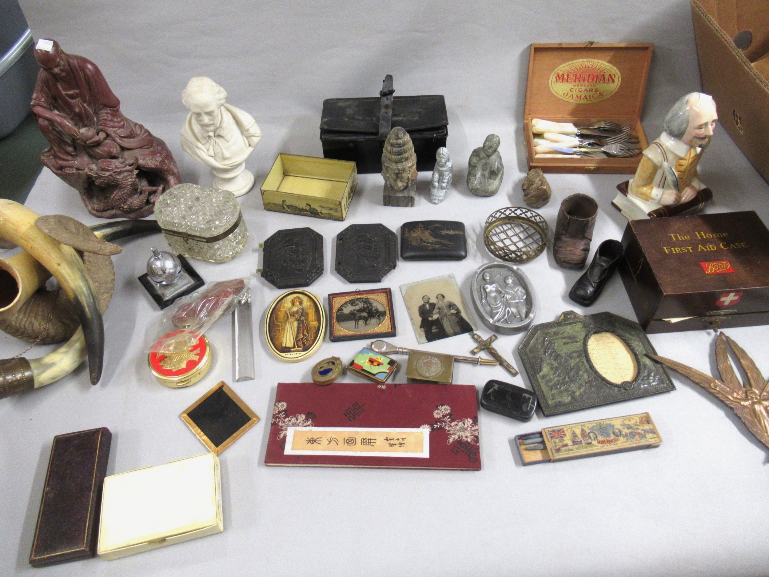 Two boxes containing a quantity of miscellaneous collectables ...