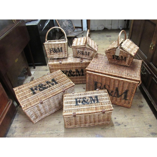 58 - Group of seven various Fortnum & Mason picnic baskets