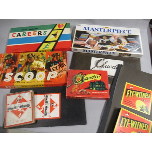 62 - Two boxes containing a large quantity of 20th Century games including Monopoly, Cluedo, Trivial Purs... 
