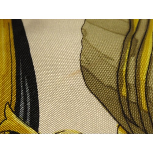 40 - Hermes Frontaux et Cocardes silk head scarf