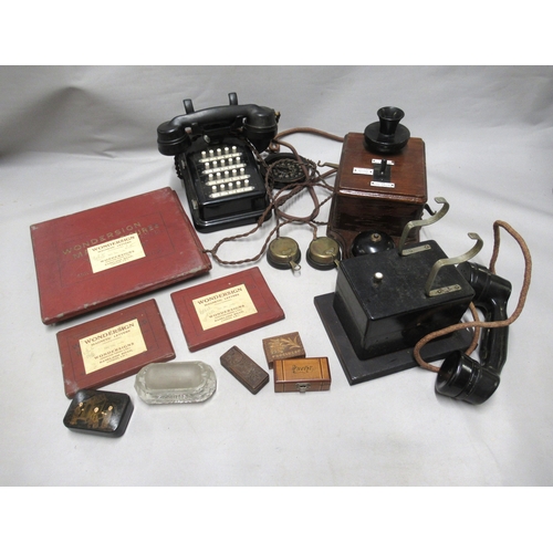 300 - Quantity of post office and telephone related items, including signs, letter racks, Bakelite telepho... 