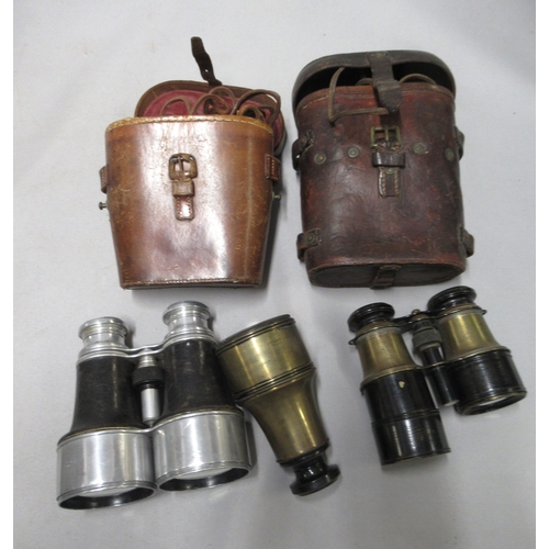 307 - Collection of various binoculars and field glasses