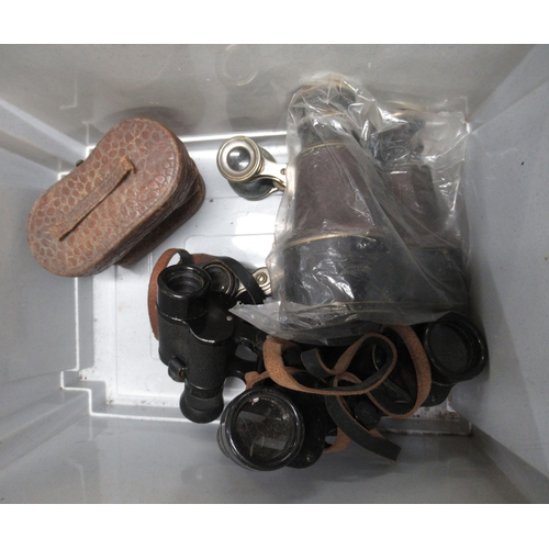 307 - Collection of various binoculars and field glasses