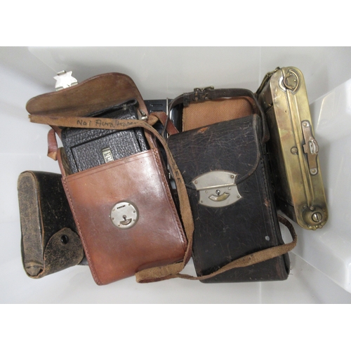 308 - Quantity of various bellows cameras