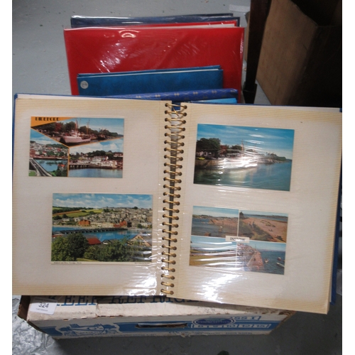 324 - Large quantity of miscellaneous modern postcards in various albums