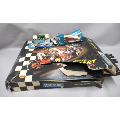 329 - Quantity of Scalextric model motor racing cars and accessories, including a GK1 boxed racing set and... 