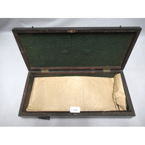 336 - 19th Century mahogany pistol case