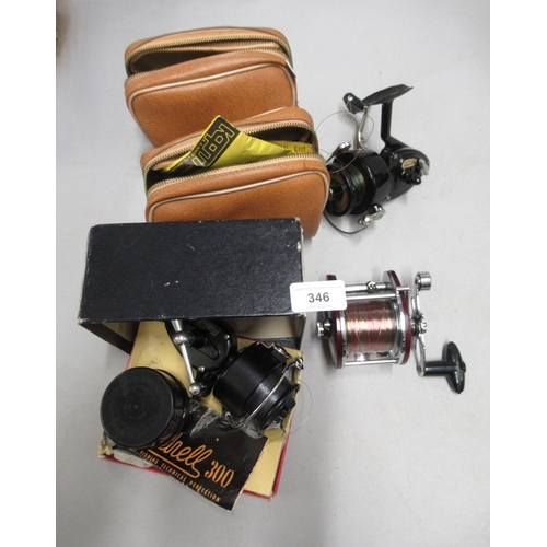 346 - Three various fishing reels by Mitchell, Gilfin and Intrepid