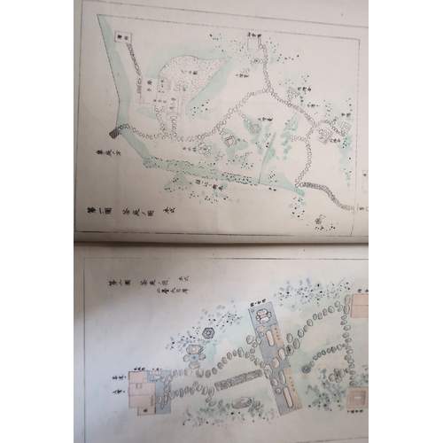 400 - One volume ' Landscape Gardening in Japan ' by Josiah Conder, Tokyo 1893 green cloth bound, together... 