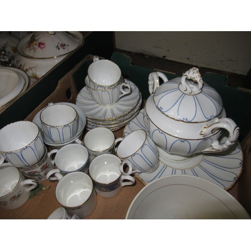 487 - 19th Century Davenport part tea set, small quantity of other tea ware