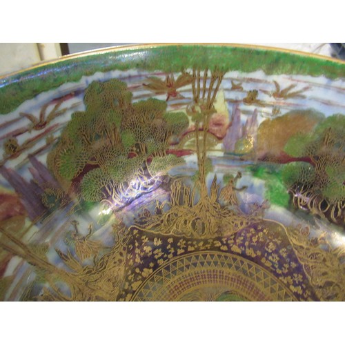 511 - Wedgwood Fairyland bowl in the ‘ Poplar Trees ’ pattern by Daisy Makeig-Jones, pattern no. Z4968, 26... 