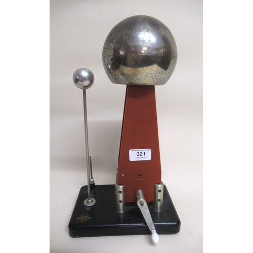 Mid 20th Century Van der Graaff generator with remnants of an original ...