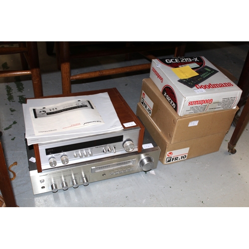 Two audio units containing quad amplifier tuner and pre-amp and other ...