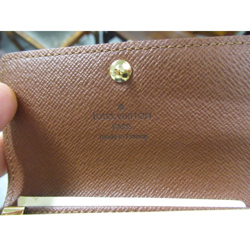 55 - Louis Vuitton leather key case in original presentation box