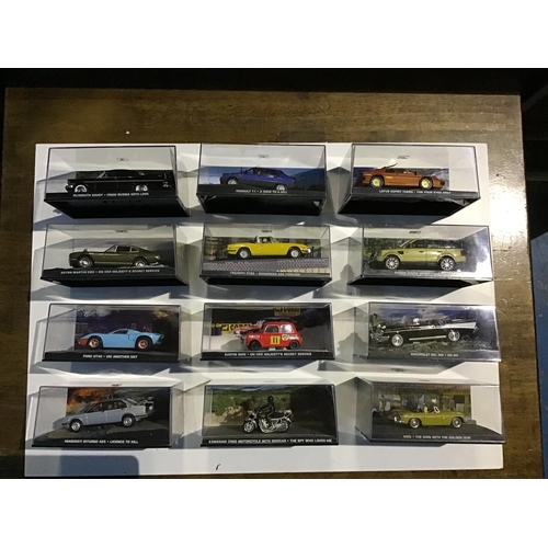 201 - James Bond Car & Magazine Collection   Massive collection of 135 Mint Condition scale model vehicles... 