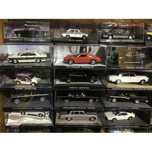 201 - James Bond Car & Magazine Collection   Massive collection of 135 Mint Condition scale model vehicles... 