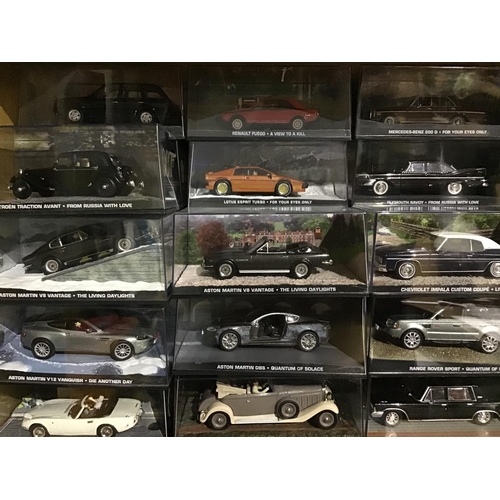201 - James Bond Car & Magazine Collection   Massive collection of 135 Mint Condition scale model vehicles... 