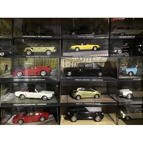 201 - James Bond Car & Magazine Collection   Massive collection of 135 Mint Condition scale model vehicles... 