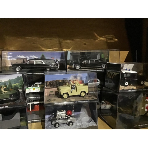 201 - James Bond Car & Magazine Collection   Massive collection of 135 Mint Condition scale model vehicles... 