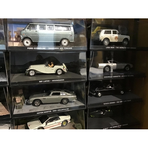 201 - James Bond Car & Magazine Collection   Massive collection of 135 Mint Condition scale model vehicles... 