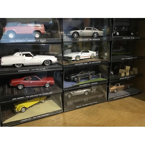 201 - James Bond Car & Magazine Collection   Massive collection of 135 Mint Condition scale model vehicles... 