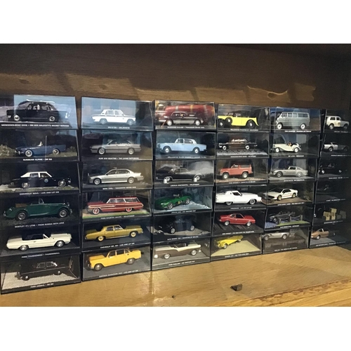 201 - James Bond Car & Magazine Collection   Massive collection of 135 Mint Condition scale model vehicles... 