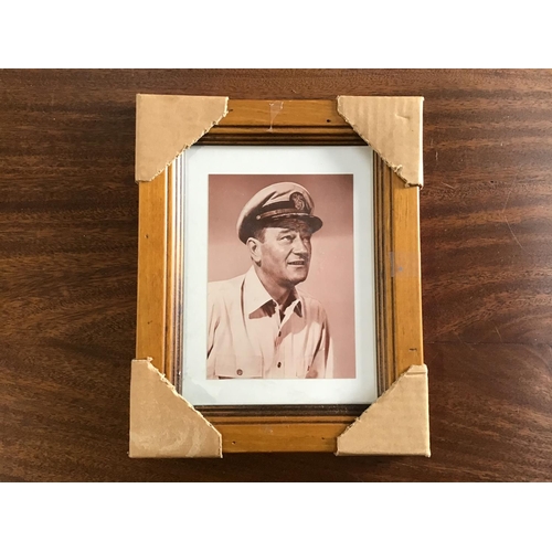 223 - John Wayne newly framed black and white photo. 10x8