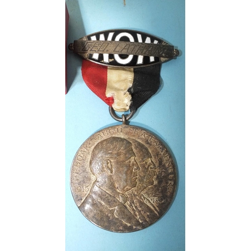 134 - A George V Special Constabulary Faithful Service medal to Charles J Manchee, a certificate of thanks... 