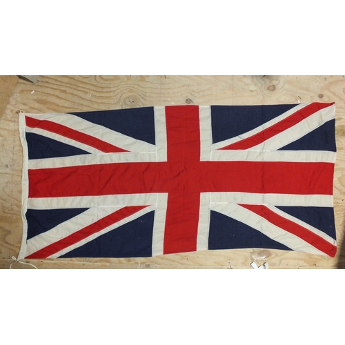 475 - A Union flag, stitched, 83 x 184cm.