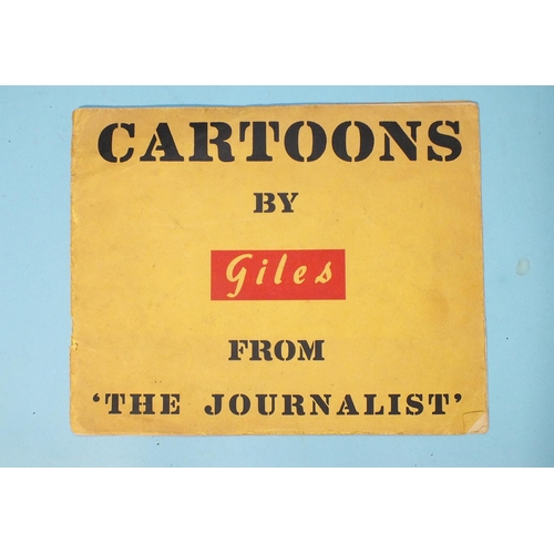 70 - Cartoons by Giles from 'The Journalist', a scarce collection of cartoons issued to raise money for t... 