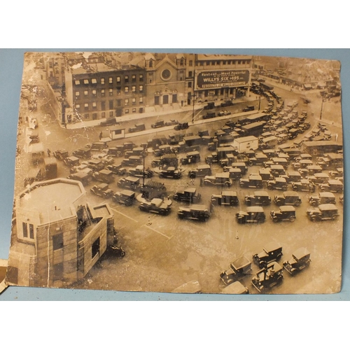 76 - Eight press photographs c1930's, including Malcolm Campbell's Bluebird ready for shipment to Daytona... 