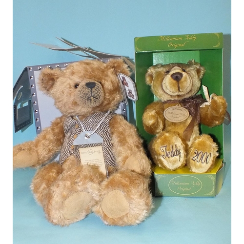 An A A Soft Toys Millennium Original teddy bear with certificate