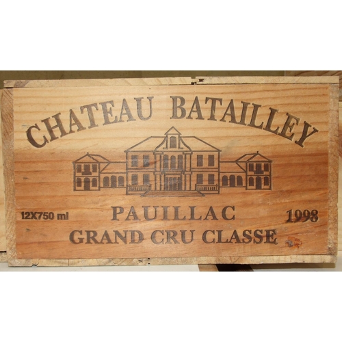 7 - Chateau Batailley, Grand Cru Classe Pauillac, 1998, owc, twelve bottles, (12).