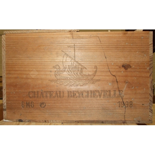 8 - Chateau Beychevelle, 1998 1500ml 12.5%, owc (open), six magnums, (6).