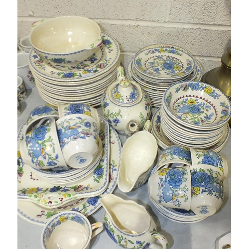 101 - A collection of modern Masons 'Regency' pattern dinner and tea ware, approximately seventy pieces.