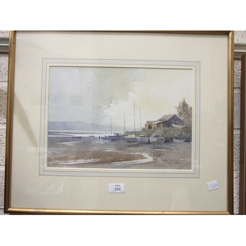 133 - Mark Gibbons, 'Shelley Beach, Exmouth', signed and titled watercolour, 25 x 36.5cm, together with a ... 